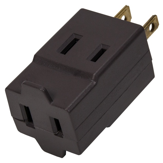 Brown Christmas Light Plug, Polarized Splitter Adapter