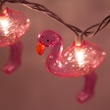 Pink Flamingo Light String, 10 Clear Lights