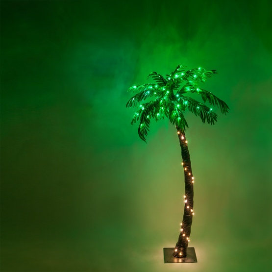 5' LED Curved Lighted Palm Tree