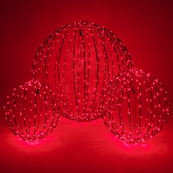 red led christmas light ball fold flat red frame red led christmas light ball fold flat red frame