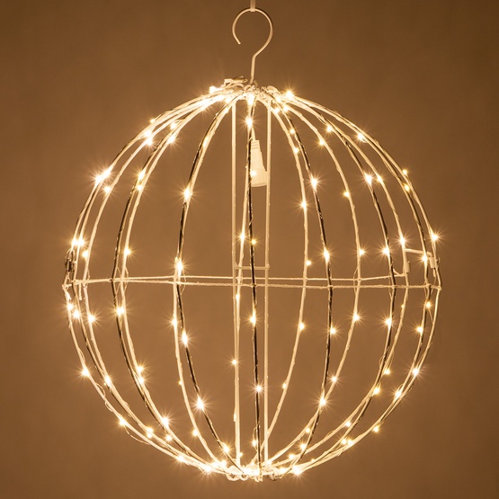 Warm White Led Fairy Light Ball Fold Flat Frame