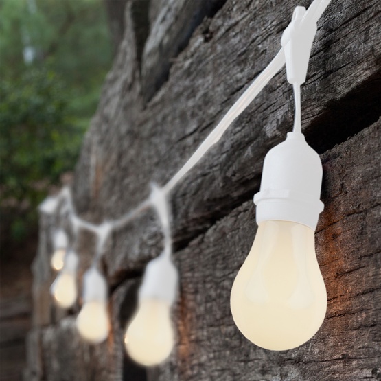 Patio Lights Commercial White String 24 A19 E26 Patio Lights Commercial White String 24 A19 E26 Bulbs Wire