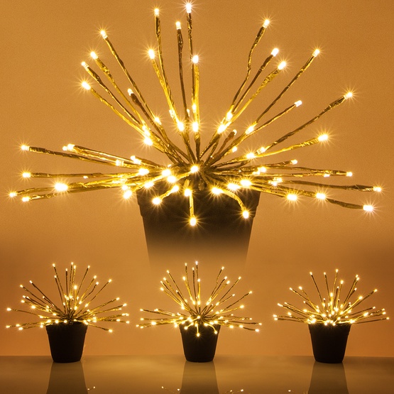 gold starburst lighted branches with warm white led gold starburst lighted branches with warm white led