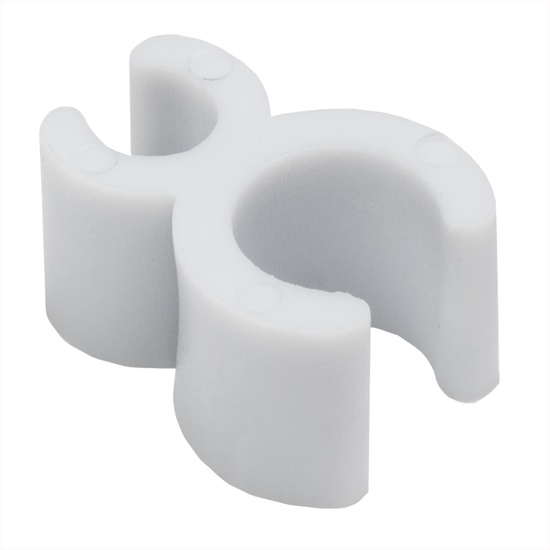 3/16" White Sculpture Clip, 100 Pack