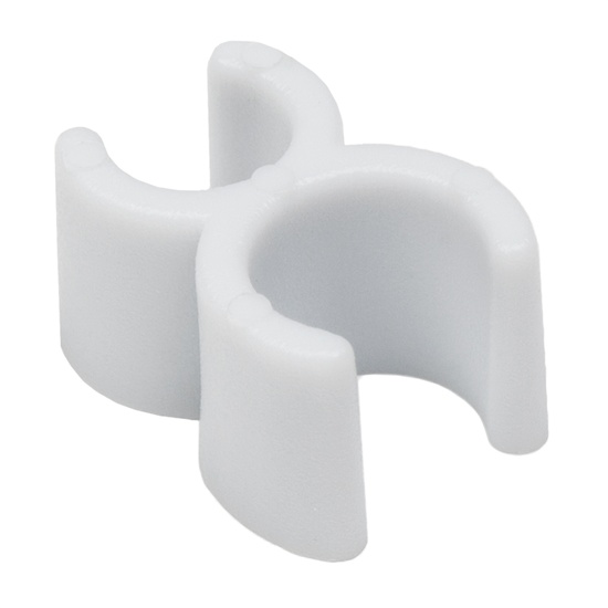 1/4" White Sculpture Clip, 100 Pack