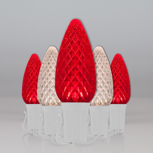 Christmas Lights C9 Warm White / Red Opticore Commercial LED
