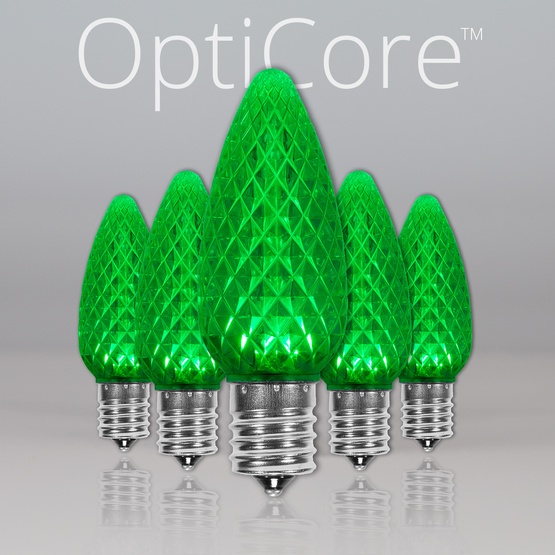 C9 Green OptiCore TM LED Christmas Light Bulbs - C9 Green OptiCore TM LED Christmas Light Bulbs