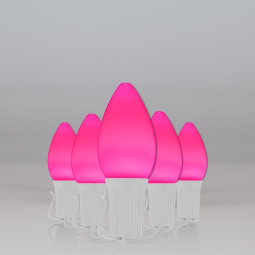 Lights C7 Pink Smooth Opticore Commercial LED Christmas Lights