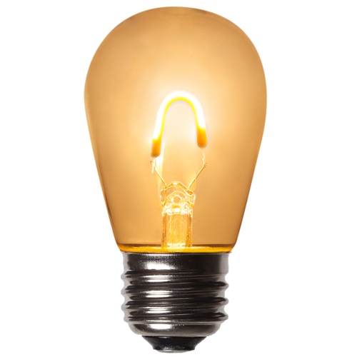 S14 120V Warm White FlexFilament TM LED Edison Bulb, Transparent Glass LED Light Bulbs