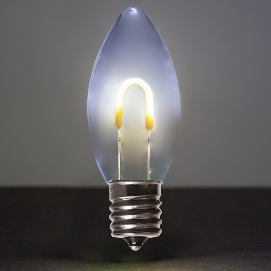 C9 Cool White Acrylic Flexfilament Tm Led Vintage Christmas Light C9 Acrylic Cw Led Flexible Filament Bulb 4322a Jpg W 555 H