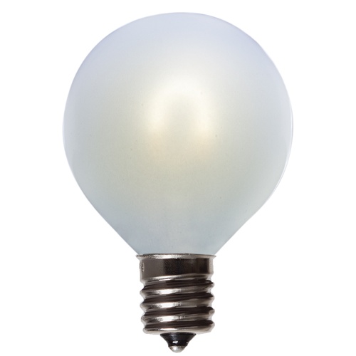 G50 120V Cool White FlexFilament TM LED Edison Bulb, Satin Glass LED Light Bulbs