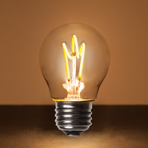 G45 120V Dimmable Warm White FlexFilament TM LED Edison Bulb Globe Light Bulb Transparent Glass LED Light Bulbs