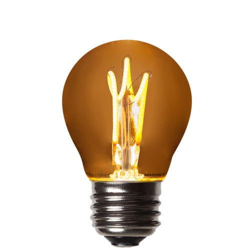 G45 120V Dimmable Warm White FlexFilament TM LED Edison Bulb Globe Light Bulb Antiqued Glass LED Light Bulbs