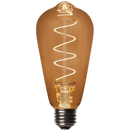 ST64 120V Dimmable Warm White FlexFilament TM LED Edison Bulb Globe Light Bulb Glass LED Light Bulbs
