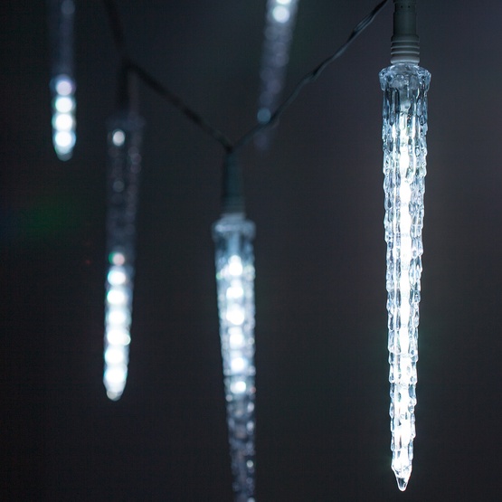 Novelty Lights RGB Cascading Icicle Lights, 10 LED Lights