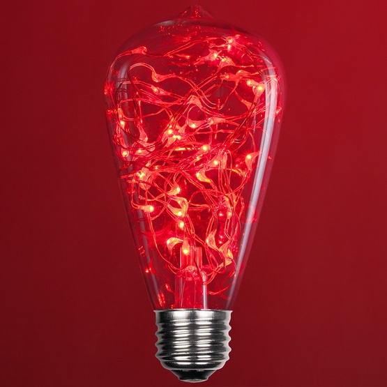 ST64 Red LEDimagine TM Fairy Light Bulb