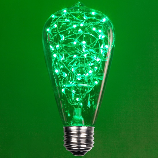 ST64 Green LEDimagine TM Fairy Light Bulb