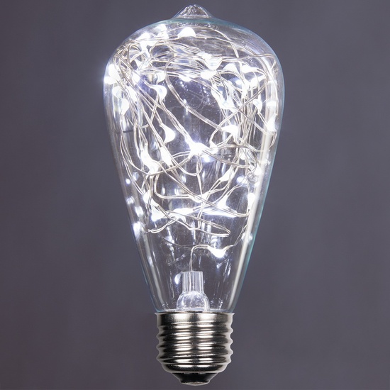 ST64 Cool White LEDimagine TM Fairy Light Bulb