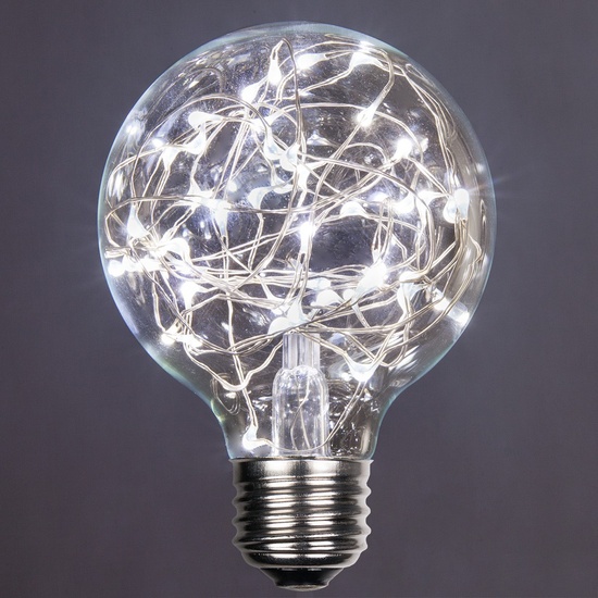 G80 Cool White LEDimagine TM Fairy Light Bulb