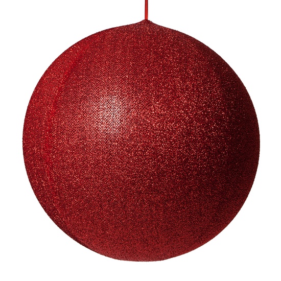 Red Metallic Polymesh Inflatable Christmas Ornament