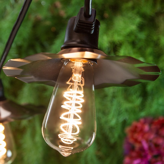 Patio Lights Warm White Led String 7 St64 E26 Bulbs Patio Lights Warm White Led String 7 St64 E26 Bulbs Black Wire