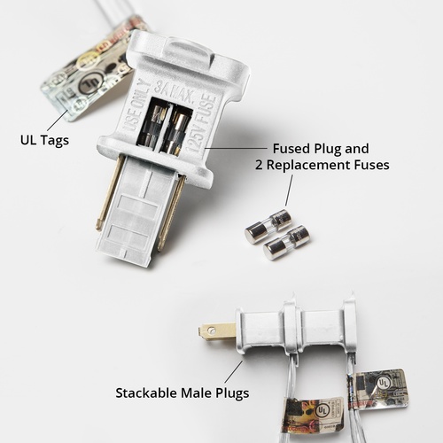 Novelty Lights - Pink Flamingo Light String, 10 Clear Lights