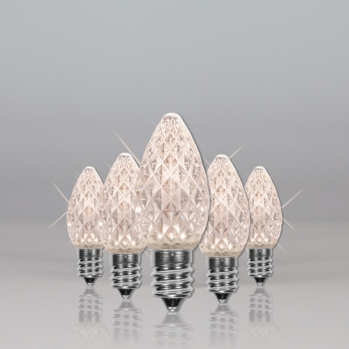 C7 Twinkle Warm White OptiCore LED Christmas Light Bulbs