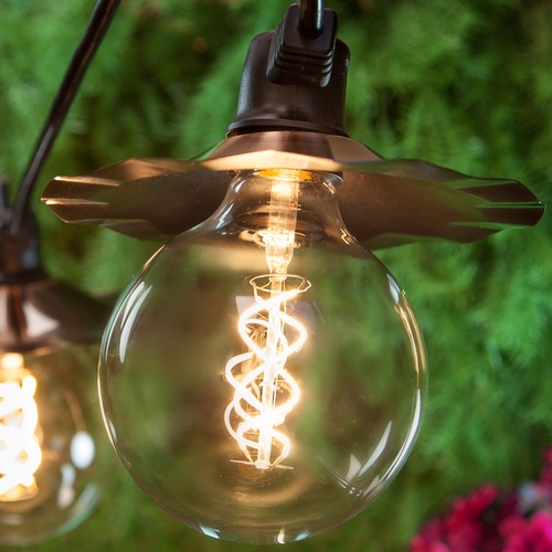 G125 120V Dimmable Warm White FlexFilament TM LED Edison Bulb Globe Light Bulb Transparent Glass LED Light Bulbs