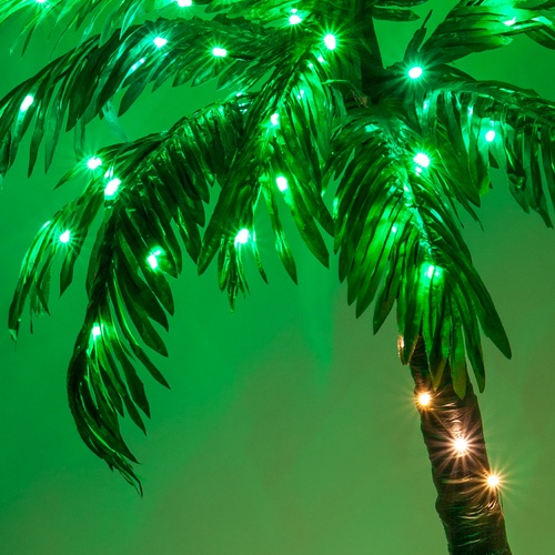 5' LED Curved Lighted Palm Tree