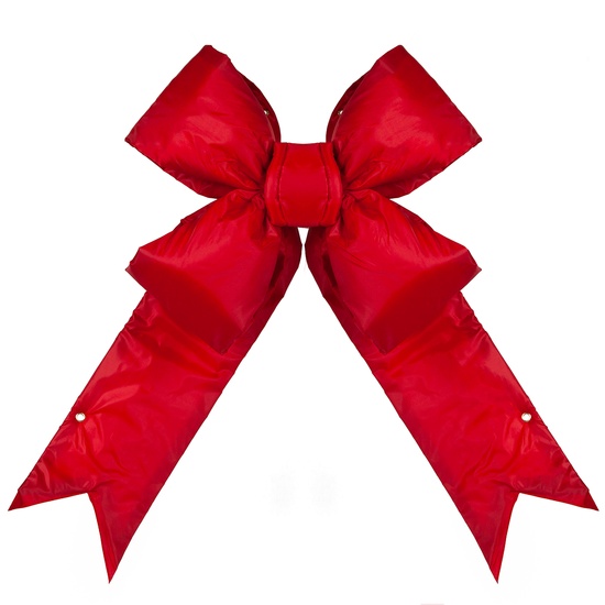 24" Red Structural 3D Nylon Christmas Bow