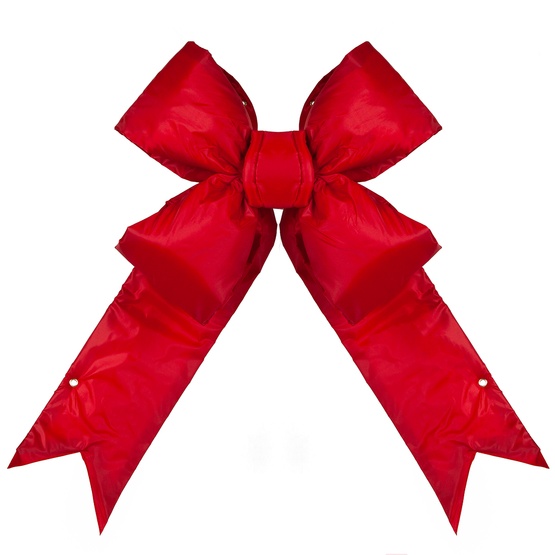 24" Red Structural 3D Nylon Christmas Bow