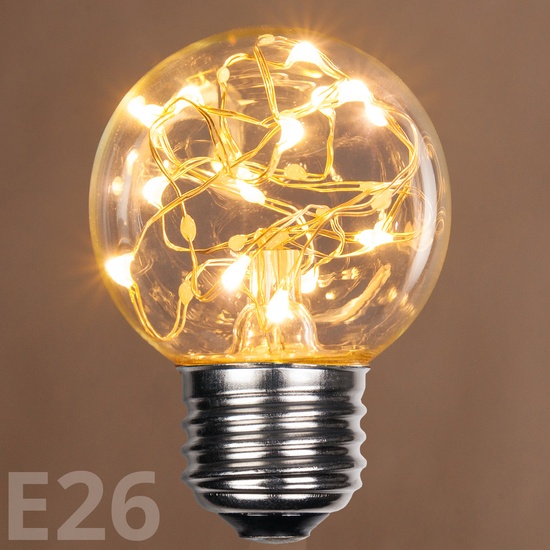 G50 120V Warm White LEDimagine TM Fairy Light Bulb, E26 Base