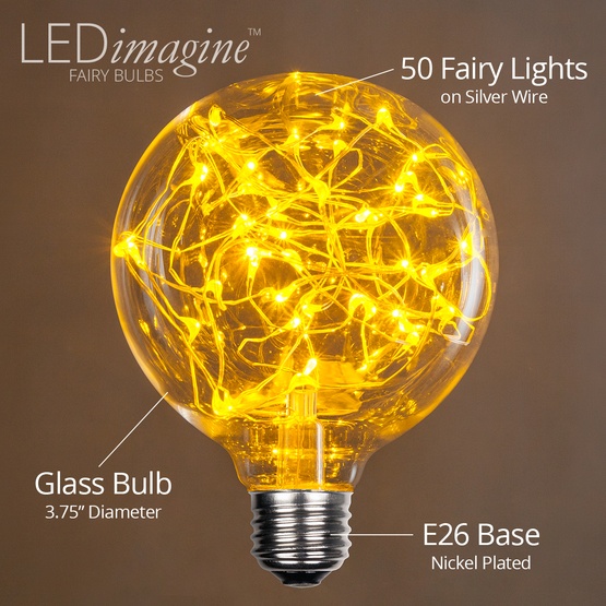 G95 Gold LEDimagine TM Fairy Light Bulb