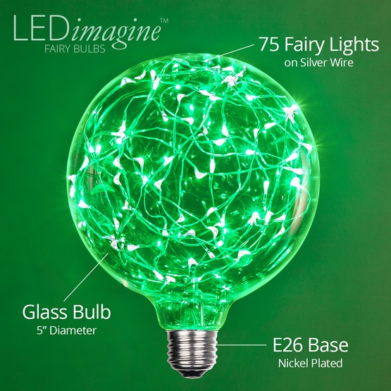 G125 Green LEDimagine TM Fairy Light Bulb