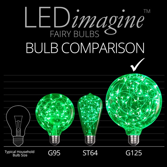 G125 Green LEDimagine TM Fairy Light Bulb