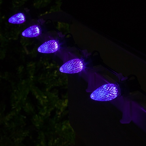 Kringle Traditions TM C7 Purple LED Christmas Light Bulbs
