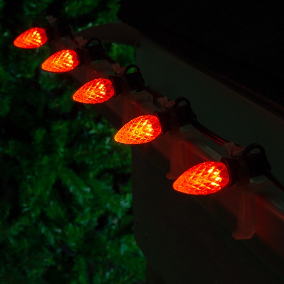 C7 Amber / Orange OptiCore LED Christmas Light Bulbs