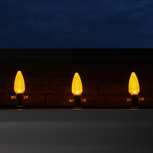 Kringle Traditions TM C9 Gold LED Christmas Light Bulbs