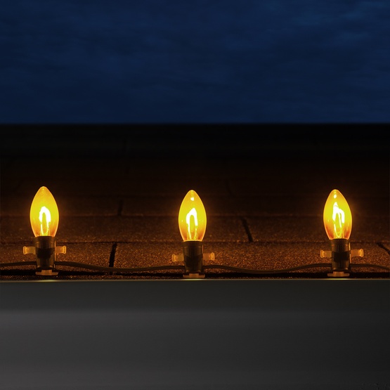 C9 Gold Shatterproof FlexFilament LED Vintage Christmas Light Bulb