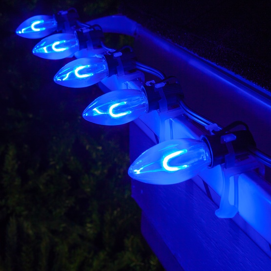Christmas Lights C9 Blue Led Pathway C9 Blue Flexfilament Tm Led Vintage Christmas Lights Transpa Acrylic Bulbs
