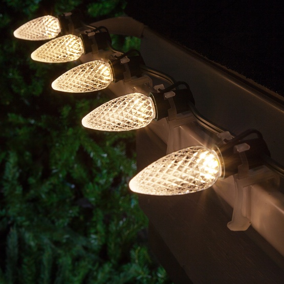 C9 Warm White OptiCore LED Christmas Light Bulbs, Box of 25