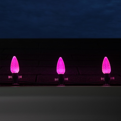 C9 Pink OptiCore LED Christmas Light Bulbs