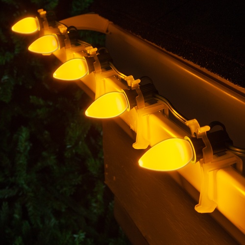 C7 Gold Smooth OptiCore LED Christmas Light Bulbs