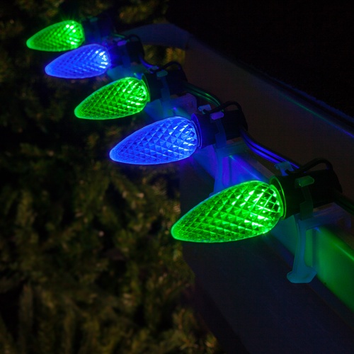 Blue And Green Christmas Lights 