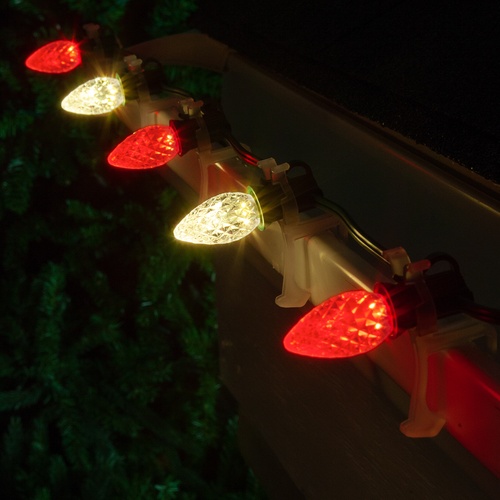 Lights C7 Warm White / Red Opticore Commercial LED Christmas Lights