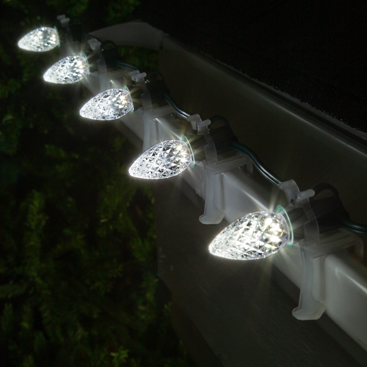 Christmas Lights - C7 Cool White Commercial LED Christmas Lights