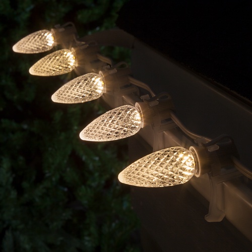 5Pack, C9 Warm White OptiCore LED Christmas Light Replacement Bulbs