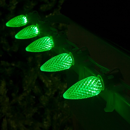 Christmas Lights C9 Green Opticore Commercial LED Christmas Lights