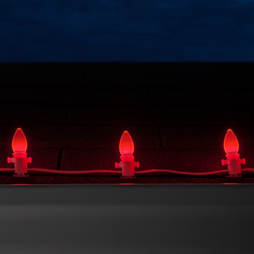 Christmas Lights C7 Red Smooth Opticore Commercial LED Christmas Lights