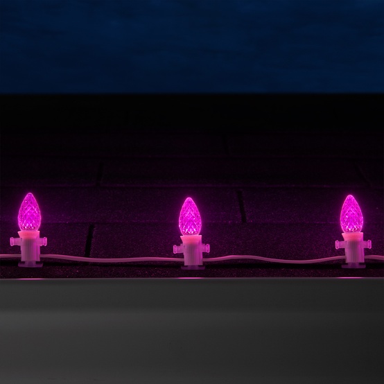 C7 Pink OptiCore Commercial LED, 25 Lights, 25'